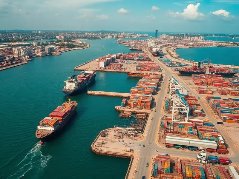 Aerial view of Mombasa Port